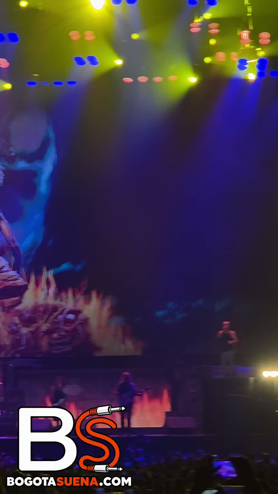 Video vertical de Iron Maiden en Vive Claro, Distrito Verde, Bogotá, Colombia, 11 de octubre de 2026