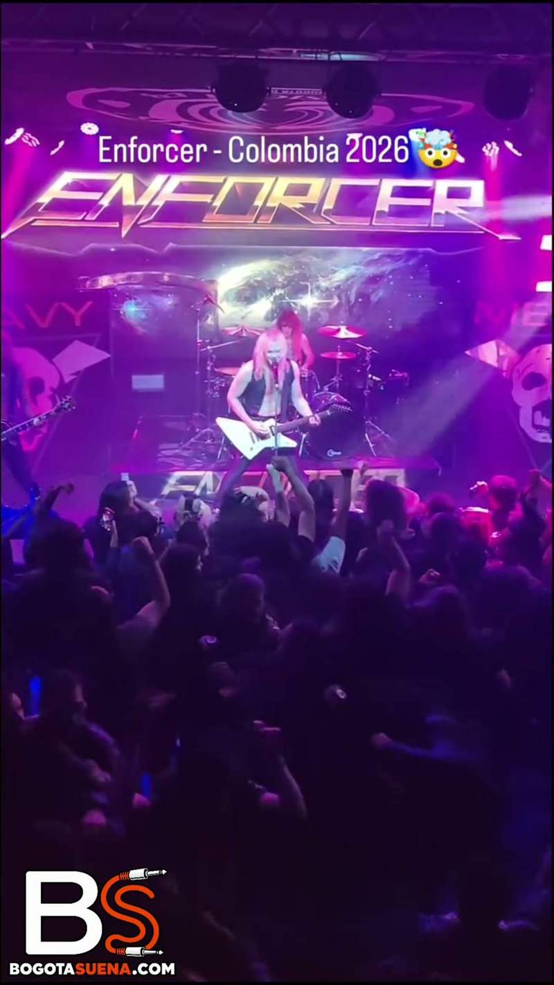 Fotograma del video de Enforcer en Ace of Spades Club, Bogotá 2026
