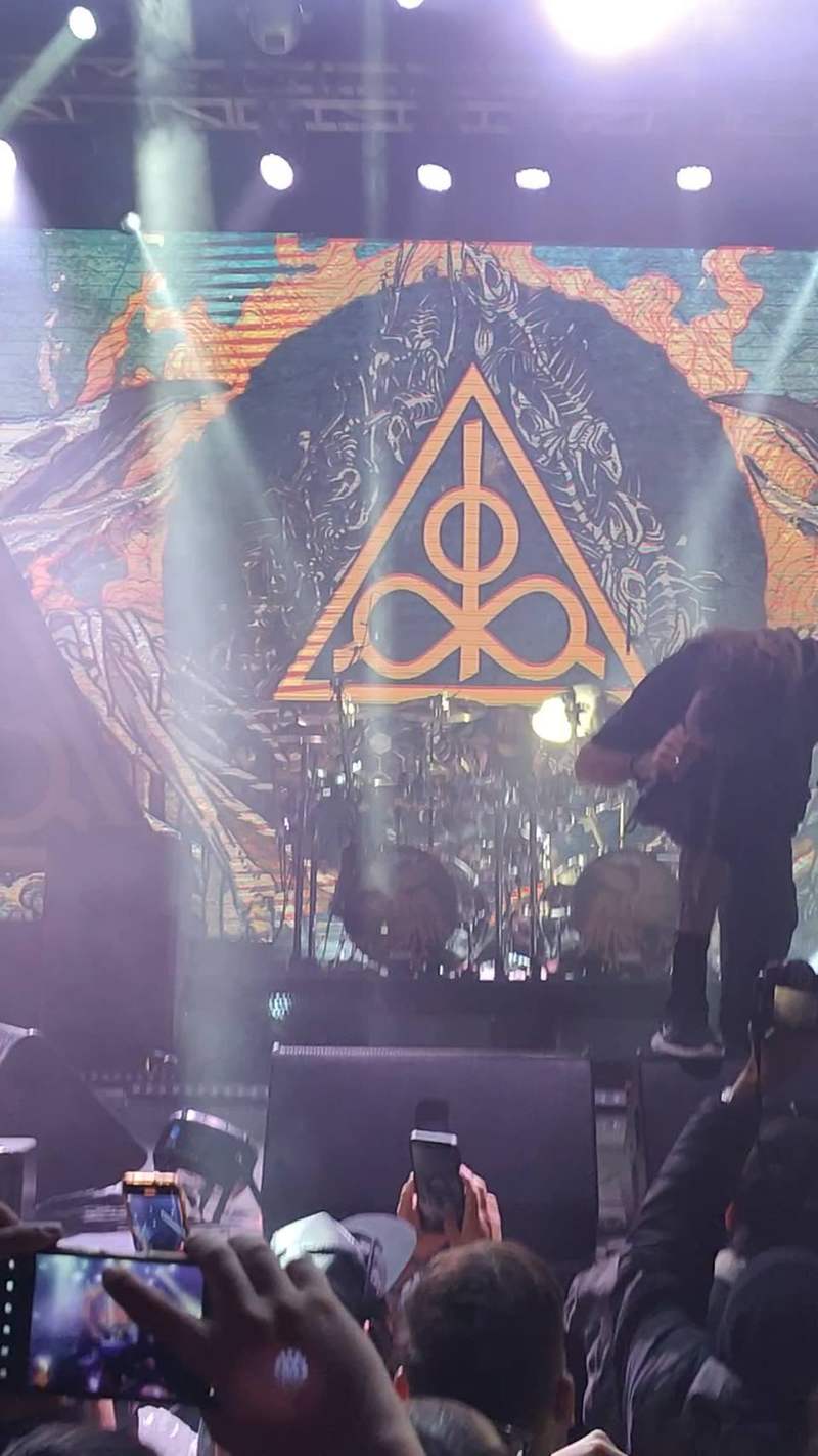 Fotograma del video de Lamb of God en Royal Center, Bogotá 2023, video 2