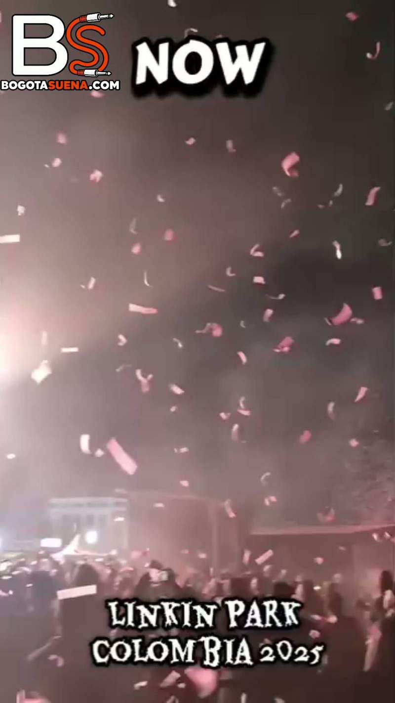 Fotograma del video de Linkin Park en Vive Claro (Distrito Verde), Bogotá 2025