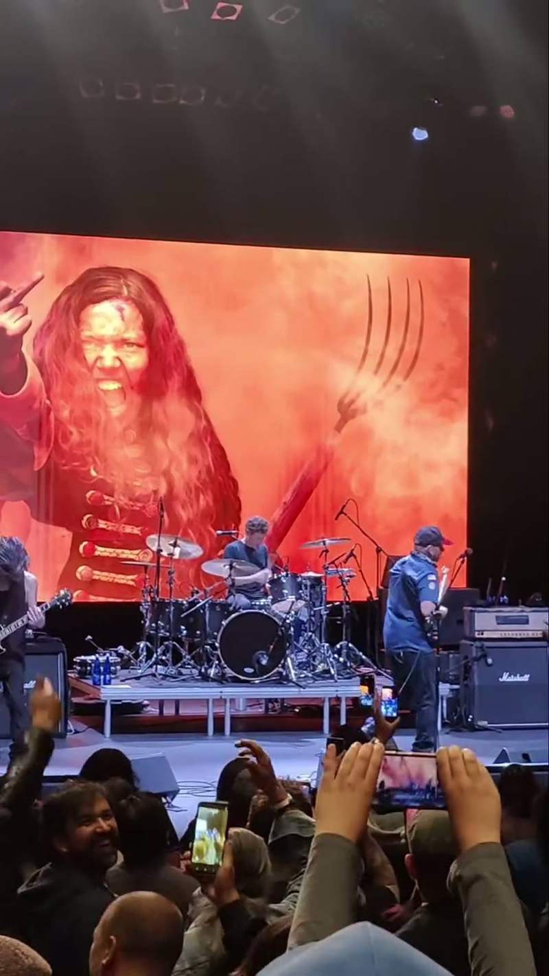 Fotograma del video de Tom Morello en Teatro Jorge Eliécer Gaitán, Bogotá 2026